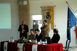 Il Sindaco di Mareno Tocchet Eugenio, Carlo Sala e Franco Murer