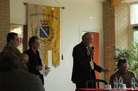 Al microfono il Sindaco Tocchet Eugenio