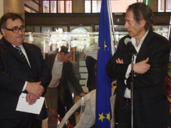 Il Presidente del Consiglio regionale Clodovaldo Ruffato con Franco Murer