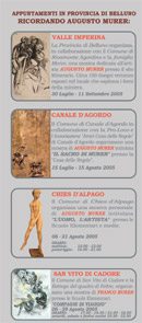 ciclo mostre nel Bellunese